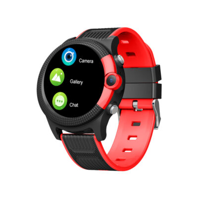 Round screen 4G GPS Kids Smart Watch – BLACK