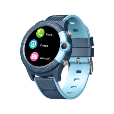 Round screen 4G GPS Kids Smart Watch – BLUE