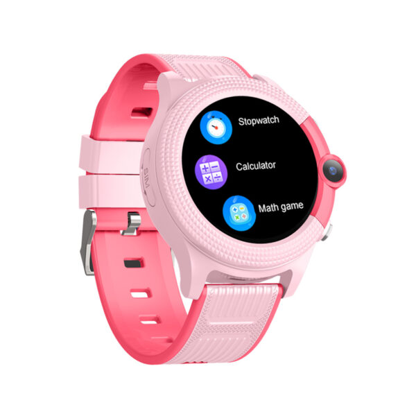 Round screen 4G GPS Kids Smart Watch – PINK – Our Store